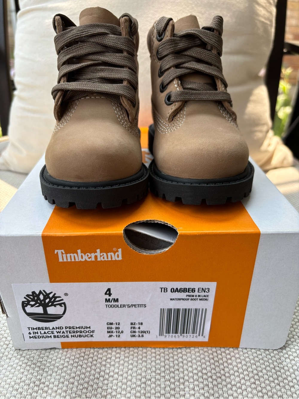 Timberland Toddler Waterproof Boots. Size 4M